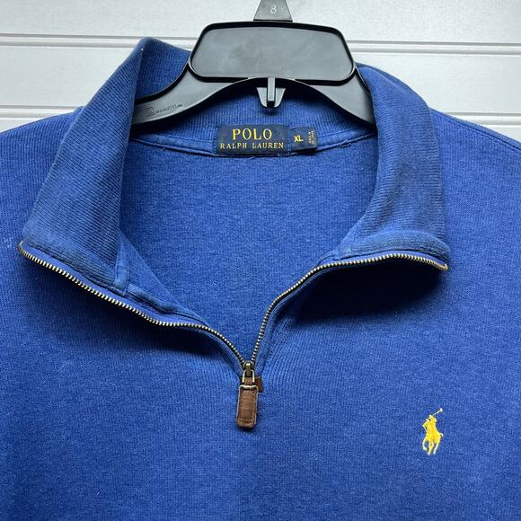 Polo Ralph Lauren Estate Rib Quarter Zip Pullover Sweater Size XL - Picture 3 of 10